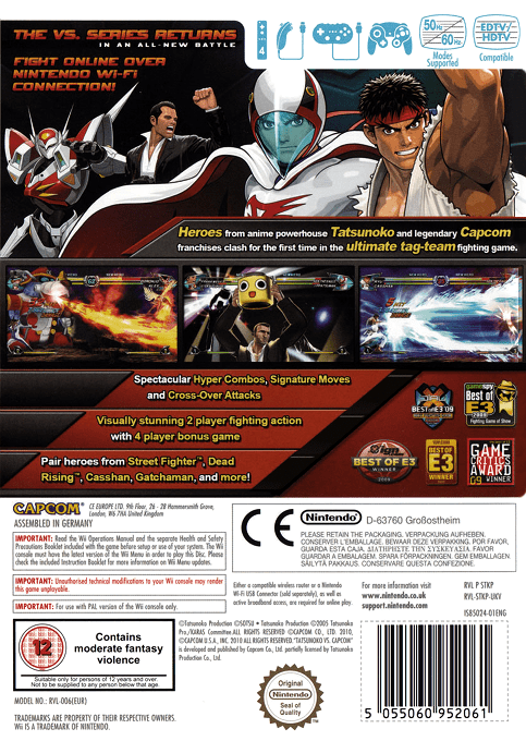 Tatsunoko vs. Capcom - Ultimate All-Stars (USA)-boxback.png