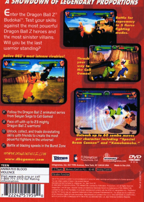 Dragon Ball Z - Budokai (USA)-boxback.png